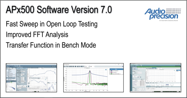 Audio Precision APx500 Software v7.0